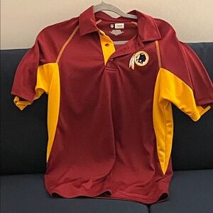 Redskins Burgundy and Yellow Polo Shirt